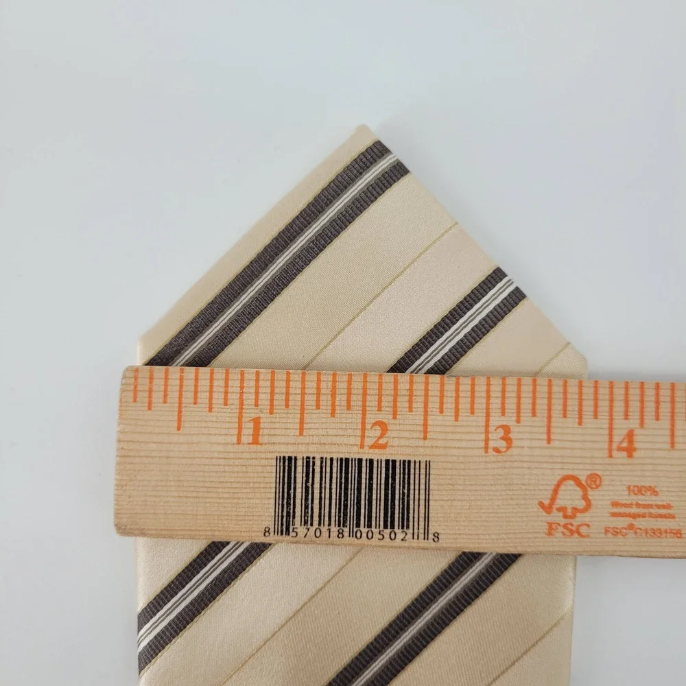 Donald J Trump Signature Collection Silk Striped‎ Necktie Hand Made Mens Formal